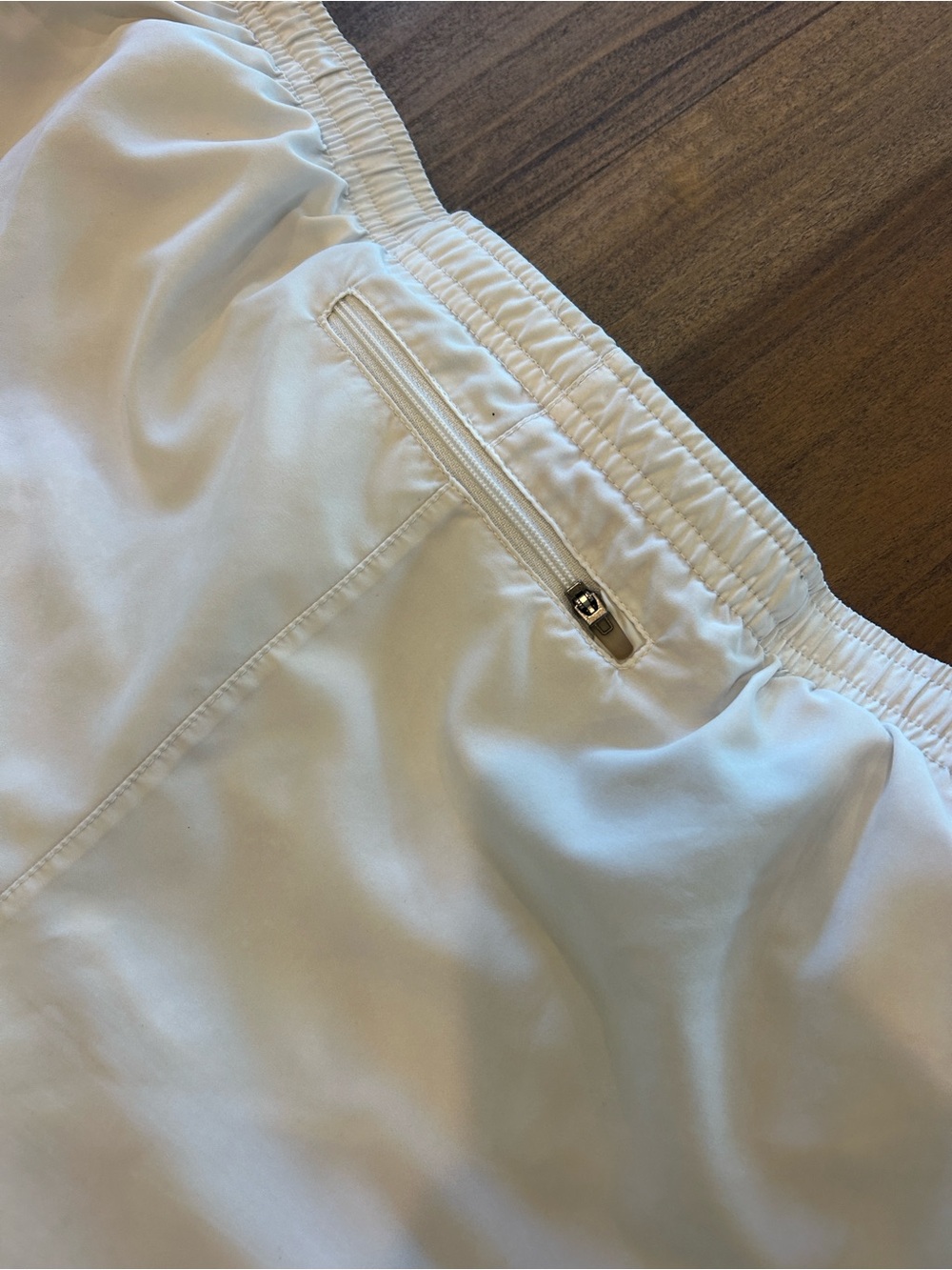 Nike Women's White Athletic Running Shorts with Reflective Swoosh - Picture 5 of 7